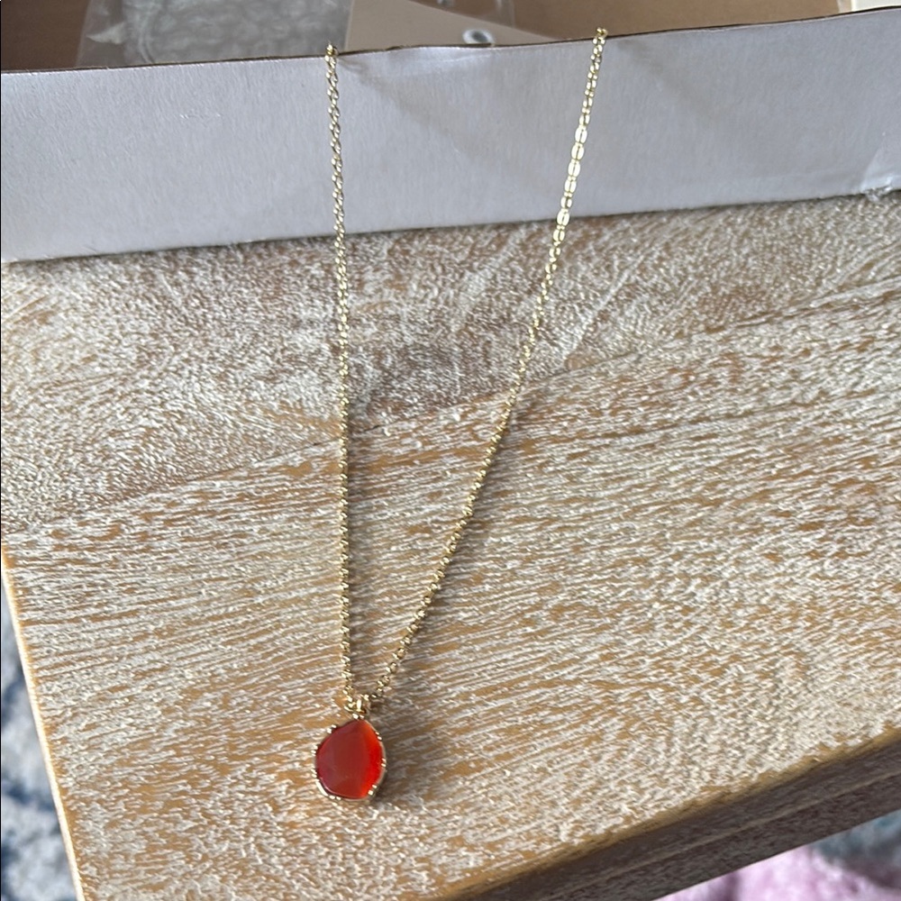 Nordstrom Gold and Red Necklace
